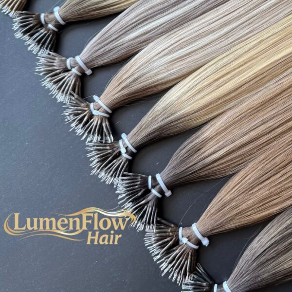 LumenFlow Hair All color Nano ring Hair Extensions