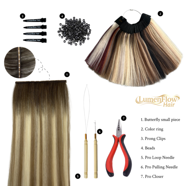 Butterfly Weft Stylist Kit Pro (Sample + Tools + Color Ring)